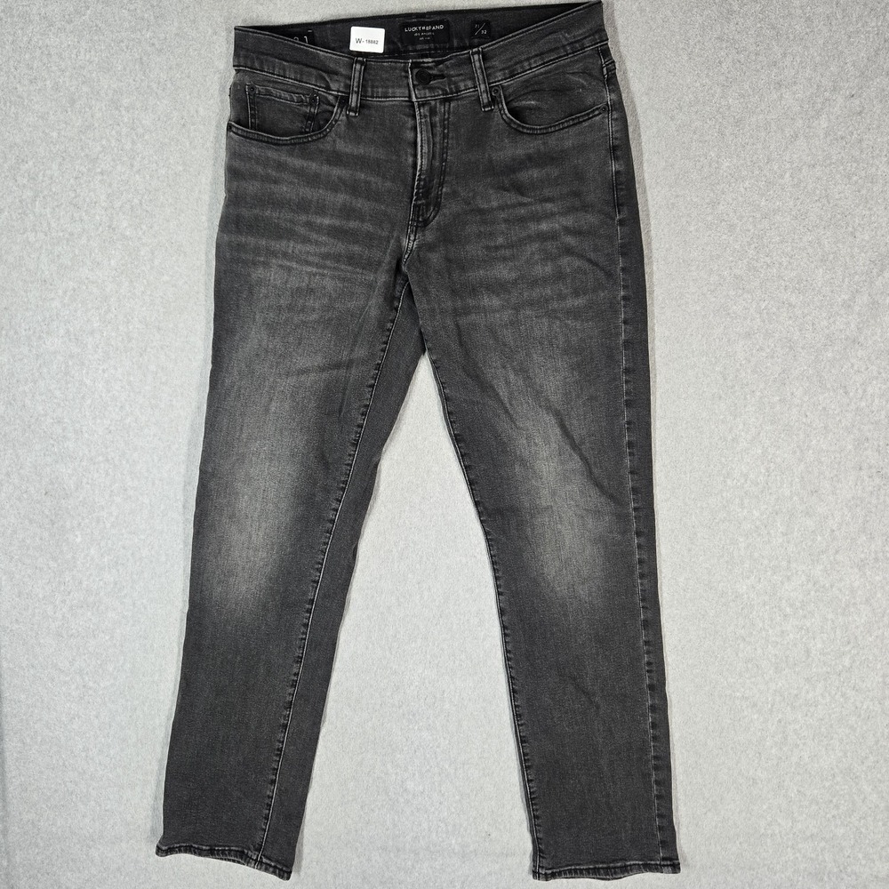 Lucky Brand Men Jeans 32X32 Gray Denim 221 Straight 31" Inseam Stretch